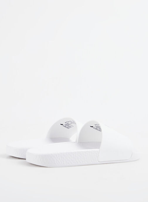 Polo Ralph Lauren Ekru Erkek Plaj Terliği Polo Slide - Görsel 4