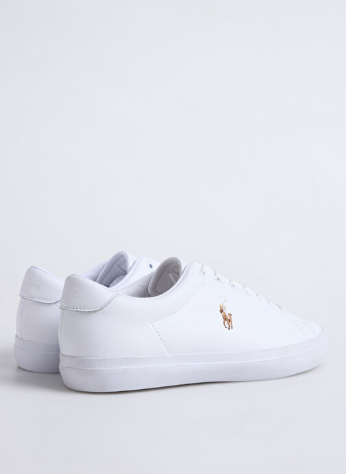 Polo Ralph Lauren Beyaz Erkek Deri Sneaker Longwood - Görsel 4