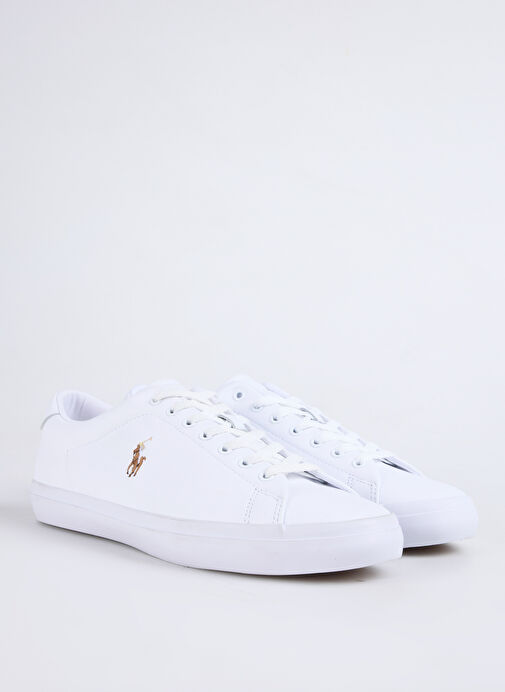 Polo Ralph Lauren Beyaz Erkek Deri Sneaker Longwood - Görsel 3