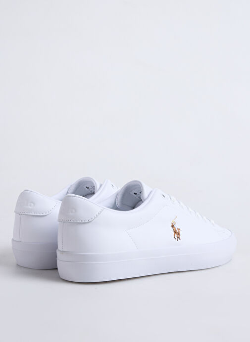 Polo Ralph Lauren Beyaz Erkek Deri Sneaker Longwood - Görsel 8