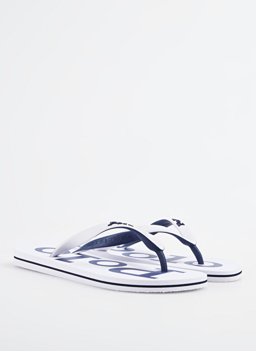 Polo Ralph Lauren Beyaz Erkek Plaj Terliği Bolt - Görsel 3