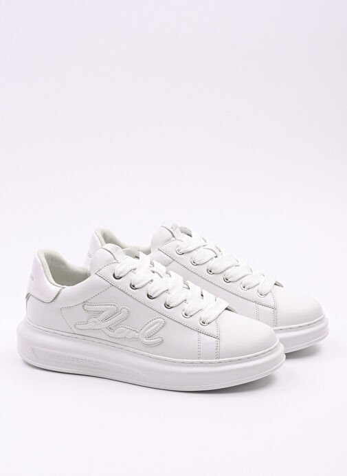 KARL LAGERFELD Beyaz Erkek Sneaker KAPRI MENS Signia Patch Embro - Görsel 3