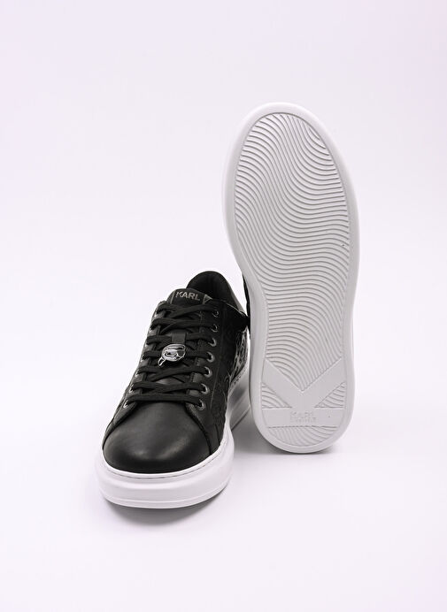 KARL LAGERFELD Siyah Erkek Sneaker KAPRI MENS NFT Emboss Lo Lace - Görsel 5
