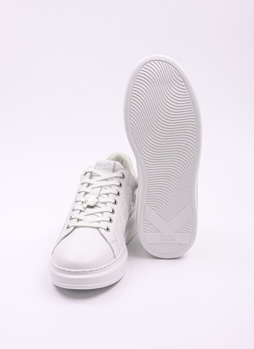 KARL LAGERFELD Beyaz Erkek Sneaker KAPRI MENS NFT Emboss Lo Lace - Görsel 5