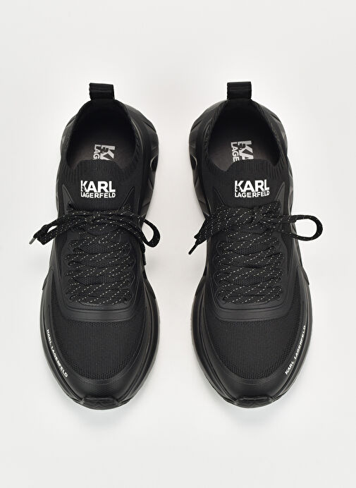 KARL LAGERFELD Siyah Erkek Sneaker K/KITE RUN Knit Sock Lo - Görsel 4
