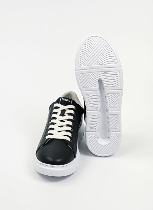 KARL LAGERFELD Siyah Erkek Deri Sneaker KAPRI KITE Outline NFT - Görsel 5