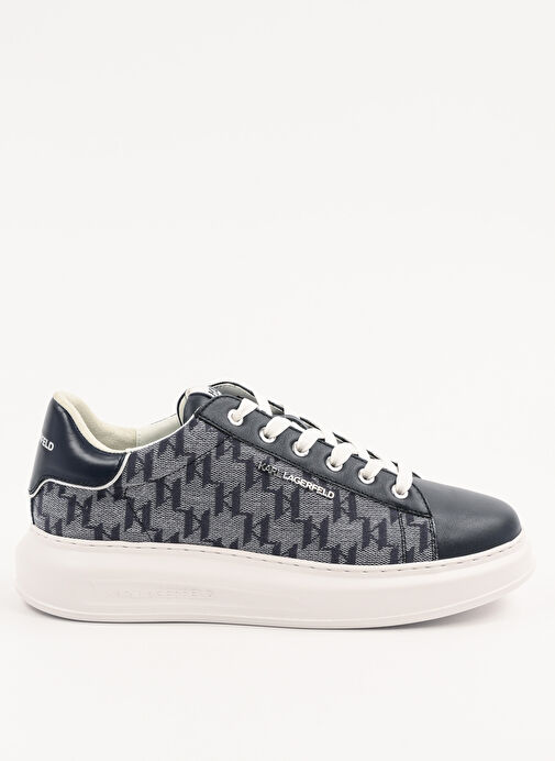 KARL LAGERFELD Lacivert Erkek Sneaker KAPRI MENS Jacquard Lo Lace - Görsel 2
