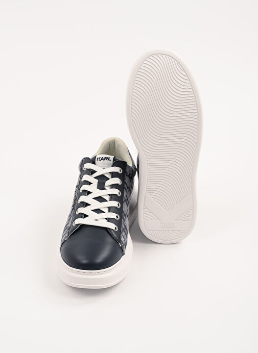 KARL LAGERFELD Lacivert Erkek Sneaker KAPRI MENS Jacquard Lo Lace - Görsel 5