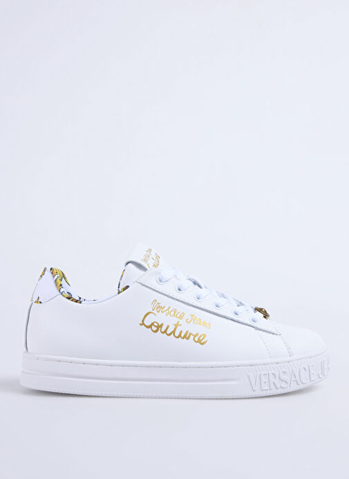 Versace Jeans Couture Beyaz Kadın Deri Sneaker 78VA3SKL - Görsel 2