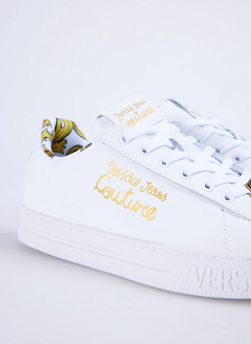 Versace Jeans Couture Beyaz Kadın Deri Sneaker 78VA3SKL - Görsel 6