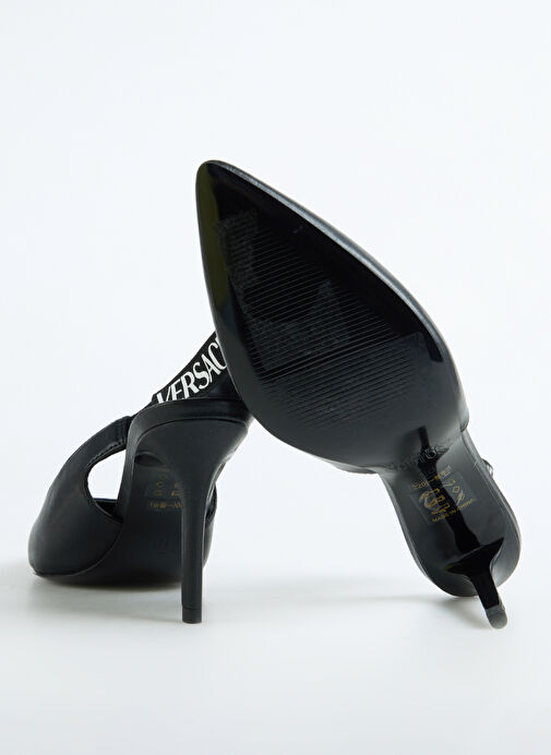 Versace Jeans Couture Siyah Kadın Topuklu Ayakkabı 78VA3S52 - Görsel 5