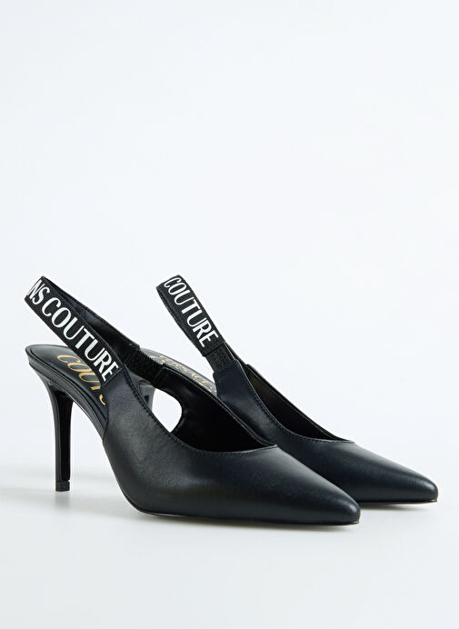 Versace Jeans Couture Siyah Kadın Topuklu Ayakkabı 78VA3S52 - Görsel 3