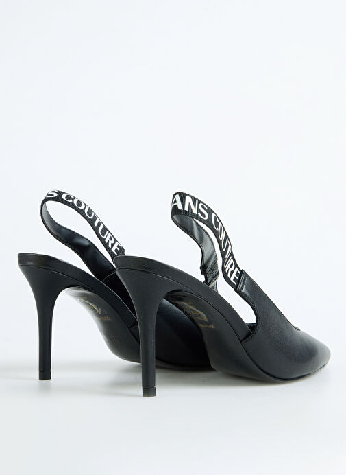 Versace Jeans Couture Siyah Kadın Topuklu Ayakkabı 78VA3S52 - Görsel 4