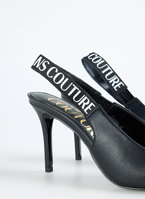 Versace Jeans Couture Siyah Kadın Topuklu Ayakkabı 78VA3S52 - Görsel 6