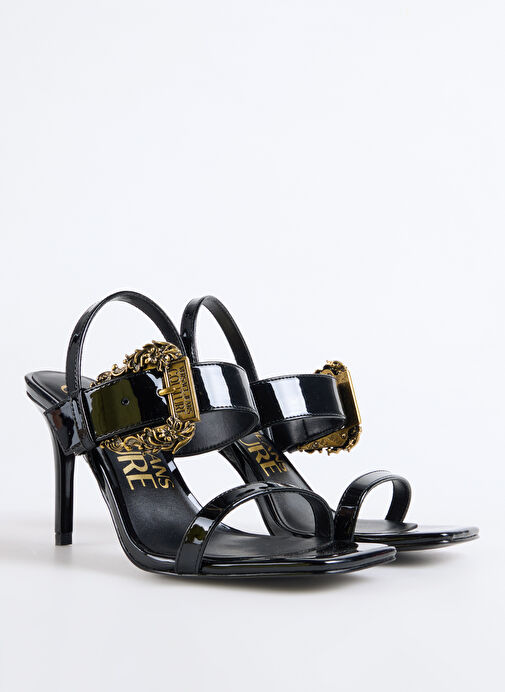 Versace Jeans Couture Siyah Kadın Topuklu Ayakkabı 78VA3S71 - Görsel 3