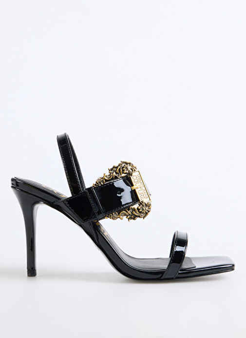 Versace Jeans Couture Siyah Kadın Topuklu Ayakkabı 78VA3S71 - Görsel 2