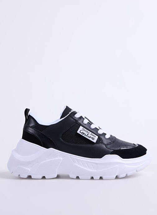 Versace Jeans Couture Siyah Kadın Deri Sneaker 78VA3SC2 - Görsel 2