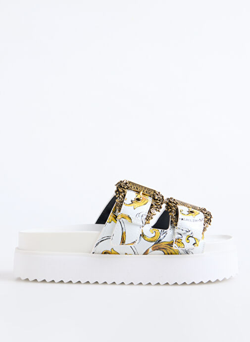 Versace Jeans Couture Beyaz Kadın Terlik 78VA3SM1 - Görsel 2