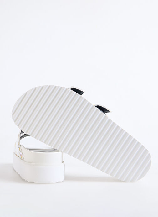 Versace Jeans Couture Beyaz Kadın Terlik 78VA3SM1 - Görsel 5