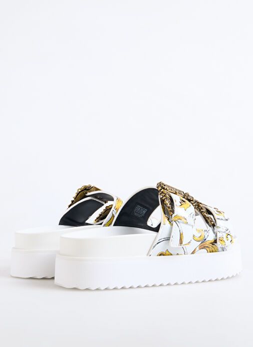 Versace Jeans Couture Beyaz Kadın Terlik 78VA3SM1 - Görsel 4