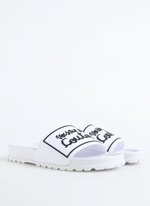 Versace Jeans Couture Beyaz Kadın Terlik 78VA3SQ2 - Görsel 3