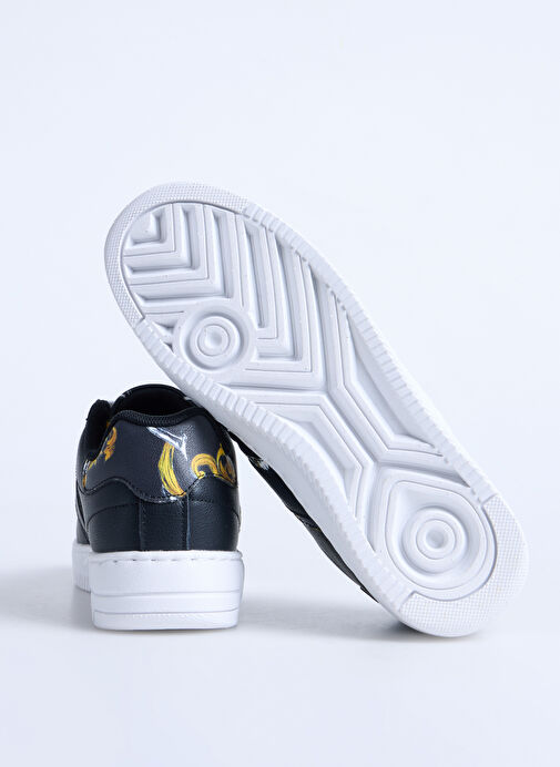 Versace Jeans Couture Siyah Kadın Deri Sneaker 78VA3SJ7 - Görsel 5
