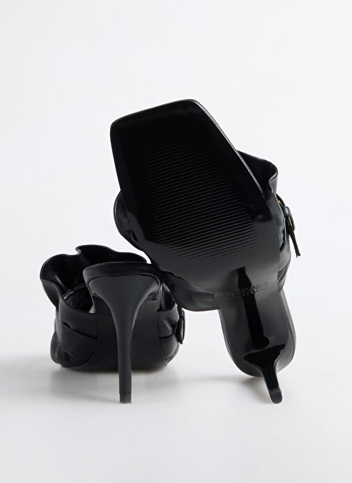 Versace Jeans Couture Siyah Kadın Topuklu Ayakkabı 78VA3S70 - Görsel 5