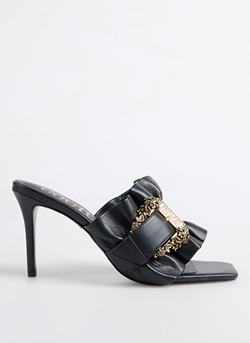 Versace Jeans Couture Siyah Kadın Topuklu Ayakkabı 78VA3S70 - Görsel 2