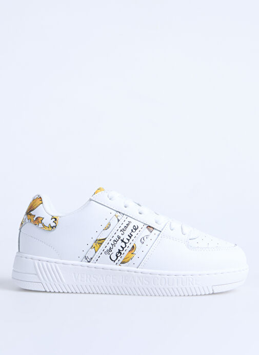 Versace Jeans Couture Beyaz Kadın Deri Sneaker 78VA3SJ7 - Görsel 2