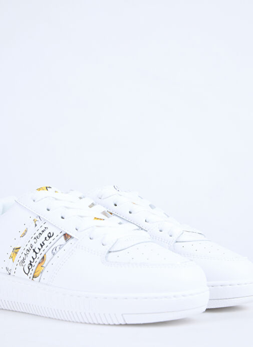Versace Jeans Couture Beyaz Kadın Deri Sneaker 78VA3SJ7 - Görsel 6