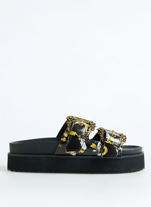 Versace Jeans Couture Siyah Kadın Terlik 78VA3SM1 - Görsel 2