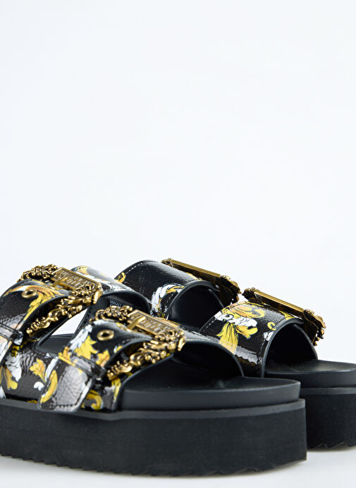 Versace Jeans Couture Siyah Kadın Terlik 78VA3SM1 - Görsel 6