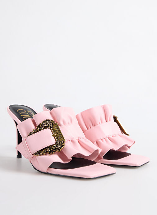 Versace Jeans Couture Pembe Kadın Topuklu Ayakkabı 78VA3S70 - Görsel 3