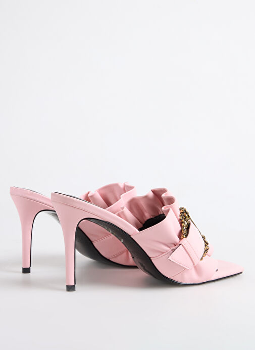 Versace Jeans Couture Pembe Kadın Topuklu Ayakkabı 78VA3S70 - Görsel 4