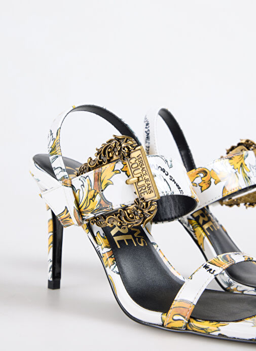 Versace Jeans Couture Altın Kadın Topuklu Ayakkabı 78VA3S71 - Görsel 6