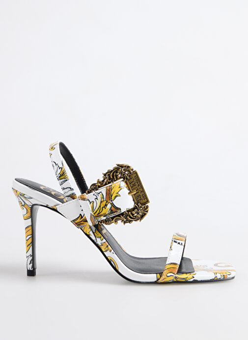 Versace Jeans Couture Altın Kadın Topuklu Ayakkabı 78VA3S71 - Görsel 2
