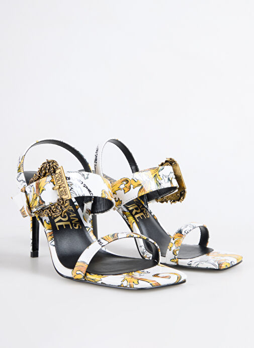 Versace Jeans Couture Altın Kadın Topuklu Ayakkabı 78VA3S71 - Görsel 3