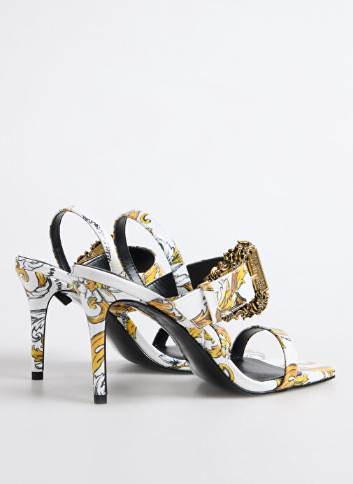 Versace Jeans Couture Altın Kadın Topuklu Ayakkabı 78VA3S71 - Görsel 4