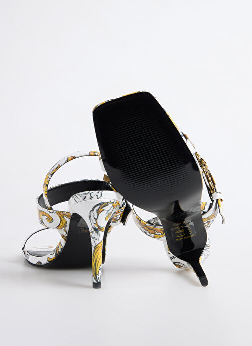 Versace Jeans Couture Altın Kadın Topuklu Ayakkabı 78VA3S71 - Görsel 5