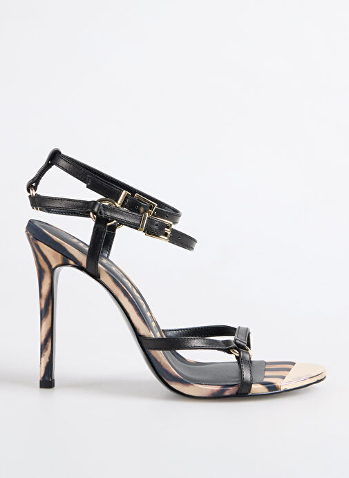 Just Cavalli Siyah Kadın Topuklu Sandalet 78RA3S23 - Görsel 2