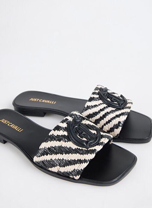 Just Cavalli Beyaz Kadın Terlik 78RA3S91 - Görsel 6