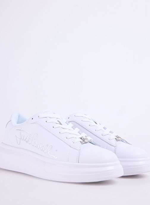 Just Cavalli Beyaz Kadın Deri Sneaker 78RA3SB3 - Görsel 6
