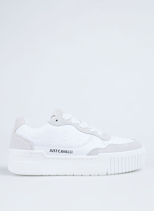 Just Cavalli Beyaz Kadın Deri Sneaker 78RA3ST3 - Görsel 2