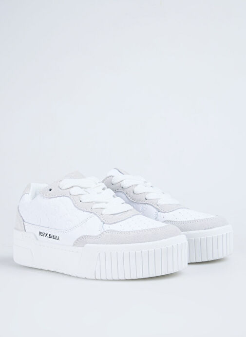 Just Cavalli Beyaz Kadın Deri Sneaker 78RA3ST3 - Görsel 3