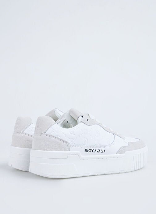 Just Cavalli Beyaz Kadın Deri Sneaker 78RA3ST3 - Görsel 4