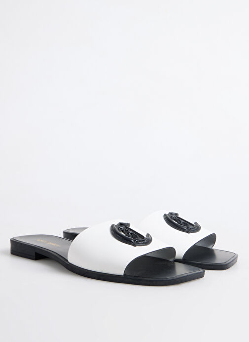 Just Cavalli Beyaz Kadın Terlik 78RA3S93 - Görsel 3