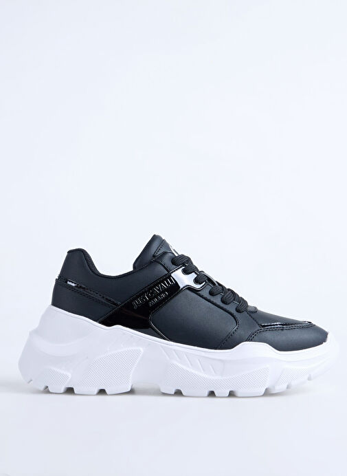 Just Cavalli Siyah Kadın Deri Sneaker 78RA3SL9 - Görsel 2