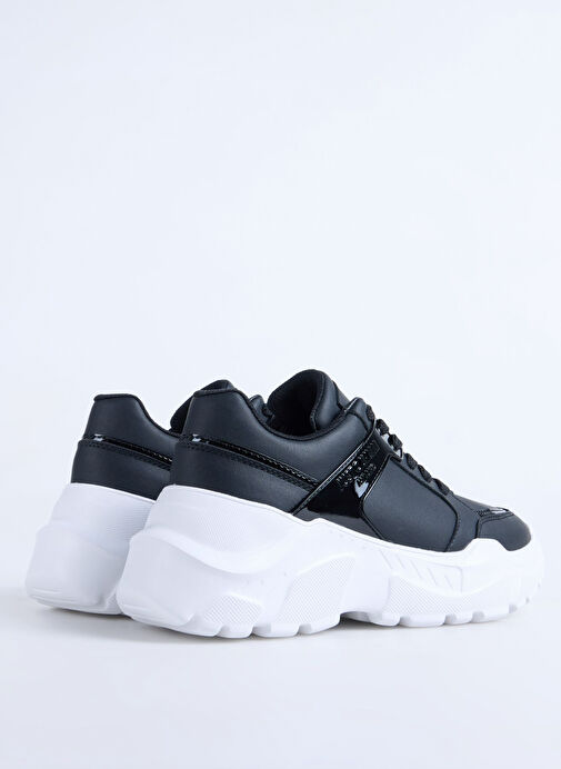 Just Cavalli Siyah Kadın Deri Sneaker 78RA3SL9 - Görsel 4