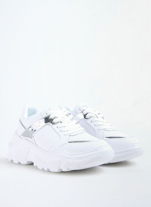Just Cavalli Beyaz Kadın Deri Sneaker 78RA3SL9 - Görsel 3