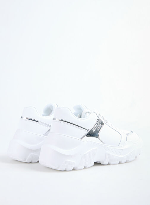 Just Cavalli Beyaz Kadın Deri Sneaker 78RA3SL9 - Görsel 4